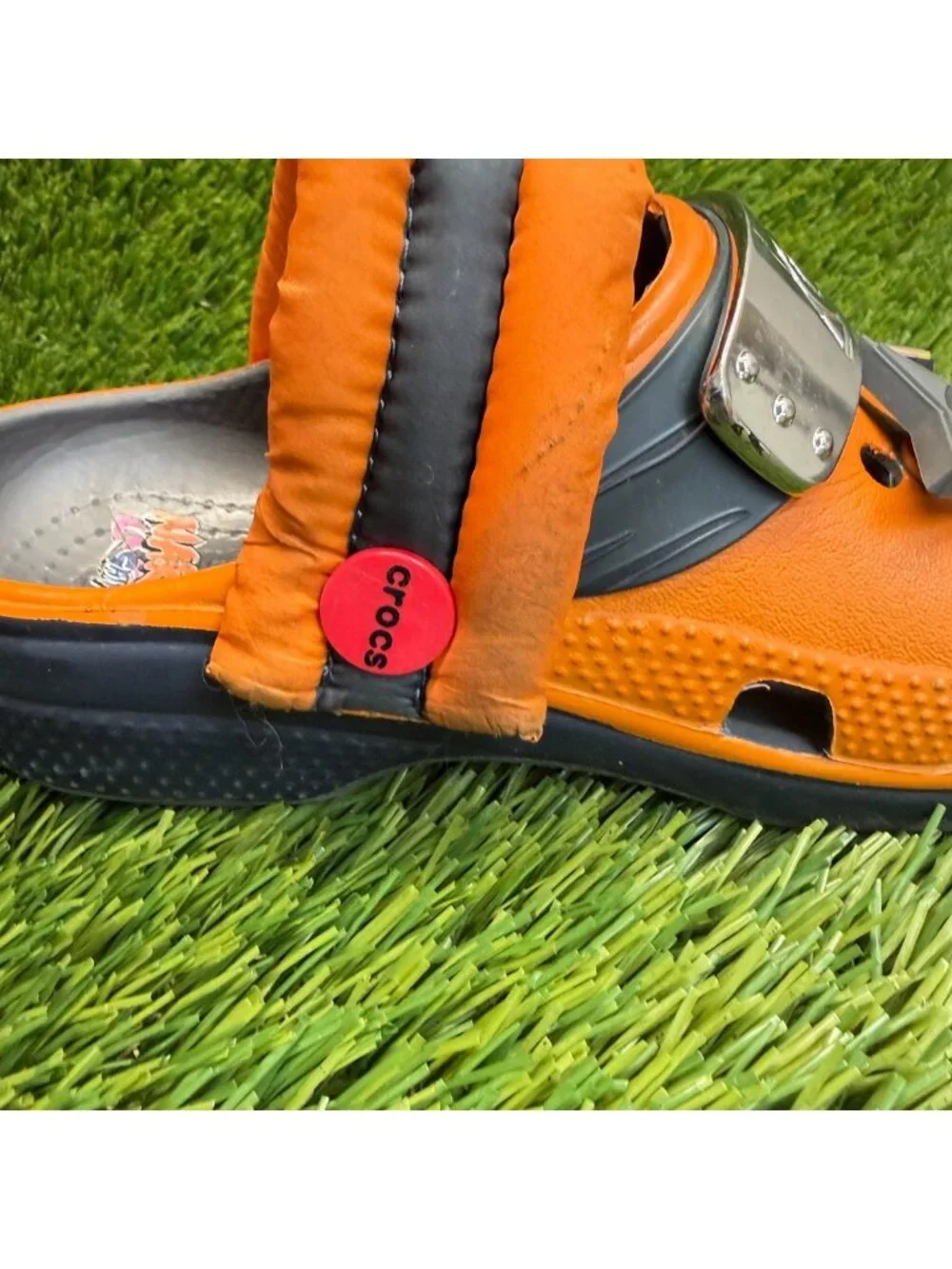 Crocs Classic Clog x Naruto Shippuden Boys Size 13C Orange Beach Outdoor Sandals